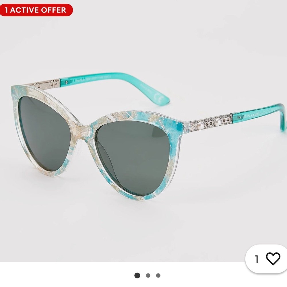 Prive Revaux The Faye Polarized Sunglasses Blue Marble Gray Lenses A477143